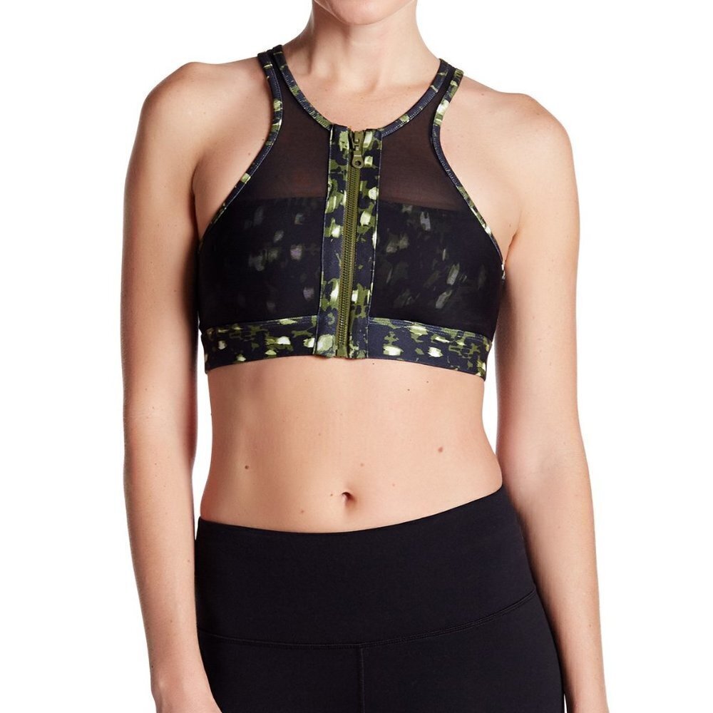 C & C California Mesh Sports Bra Black Size: XS NWT